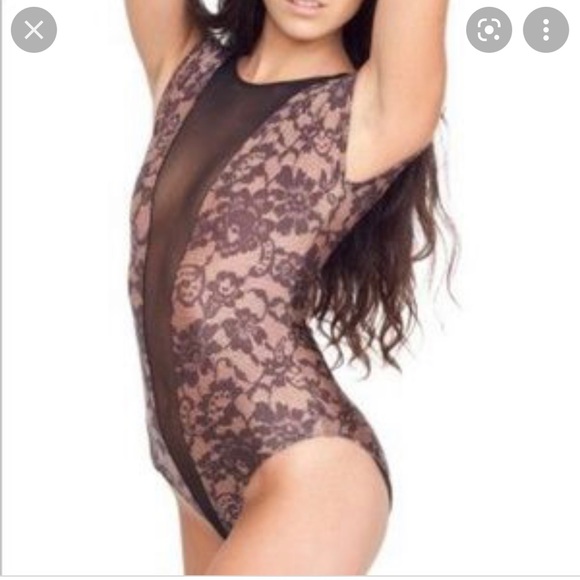 American apparel mesh Gloria bodysuit brown - Picture 2 of 2